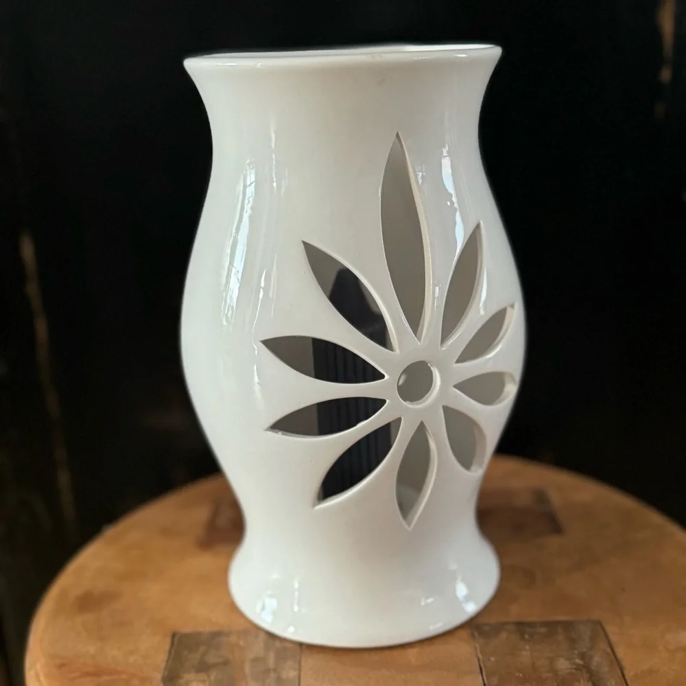 Vtg Partylite SONATA Wall Sconces Ceramic White Rare